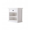 Nova Solo Halifax Grand BedsideTable With Shelves - Angled