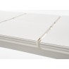 Nova Solo Halifax Dining Extension Table - White - Closeup Angle