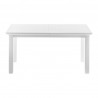 Nova Solo Halifax Dining Extension Table - White - Back Angle