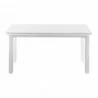 Nova Solo Halifax Dining Extension Table - White - Back Angle - Nova Solo Halifax Dining Extension Table - White - Back Angle