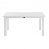Nova Solo Halifax Dining Extension Table - White - Front Angle