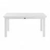 Nova Solo Halifax Dining Extension Table - White - Front Angle - Nova Solo Halifax Dining Extension Table - White - Front Angle