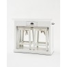 Nova Solo Halifax Counter Bar w/ 2 Stools & 2 Cushions - Table in Front Side Angle
