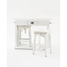 Nova Solo Halifax Counter Bar w/ 2 Stools & 2 Cushions - Table in Front Side Angle