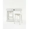 Nova Solo Halifax Counter Bar w/ 2 Stools & 2 Cushions - Table in Front Side Angle - Nova Solo Halifax Counter Bar w/ 2 Stools & 2 Cushions - Table in Front Side Angle