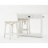 Nova Solo Halifax Counter Bar w/ 2 Stools & 2 Cushions - Table in Front Side Angle