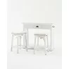 Nova Solo Halifax Counter Bar w/ 2 Stools & 2 Cushions - Closeup Angle - Nova Solo Halifax Counter Bar w/ 2 Stools & 2 Cushions - Closeup Angle