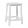 Nova Solo Halifax Stool - White  - Front Side Angle