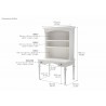 Provence Secretary Writing Desk - Dimension