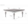 Nova Solo Square Coffee Table - Dimension
