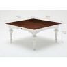 Nova Solo Square Coffee Table - Front Side Angle