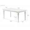 Nova Solo Provence Dining Table - 71inches - Dimension