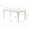 Nova Solo Provence Dining Table - 71inches - Dimension - Nova Solo Provence Dining Table - 71inches - Dimension