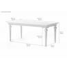 Nova Solo Provence Dining Table in 79 inches - Dimension