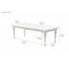 Provence Dining Table 94 inches - Dimensions