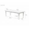 Provence Dining Table 94 inches - Dimensions - Provence Dining Table 94 inches - Dimensions