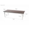 Provence Accent Dining Table 94 inches Table Finish Dimension