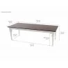 Provence Accent Dining Table 94 inches Table Finish Dimension - Provence Accent Dining Table 94 inches Table Finish Dimension