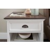 Nova Solo Halifax Accent Bedside Table with Dividers - Lifestyle Closeup Shot