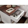 Nova Solo Halifax Accent Bedside Table with Dividers - Top Angled Lifestyle Shot