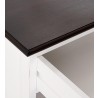 Nova Solo Halifax Accent Bedside Table with Dividers - Closeup Angle