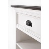 Nova Solo Halifax Accent Bedside Table with Dividers - Closeup Angle