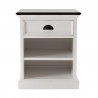 Nova Solo Halifax Accent Bedside Table with Dividers - Front Angle
