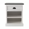 Nova Solo Halifax Accent Bedside Table with Dividers - Front Angle - Nova Solo Halifax Accent Bedside Table with Dividers - Front Angle