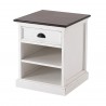 Nova Solo Halifax Accent Bedside Table with Dividers - Front Angle