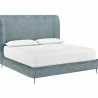 Sunpan Tierra Bed King Bergen French Blue - Front Side Angle - Sunpan Tierra Bed King Bergen French Blue - Front Side Angle