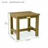 Anderson Teak Braxton Backless Bench-dimension - Anderson Teak Braxton Backless Bench-dimension