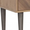 Sunpan Greyson Nightstand in Light Acacia - Base Angle