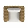 Sunset West Playa Oversized Club Chair in Soothe Pearl with Flange Welt - Top View - Sunset West Playa Oversized Club Chair in Soothe Pearl with Flange Welt - Top View