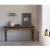 Solid Teak Console Table - Lifestyle - Solid Teak Console Table - Lifestyle