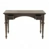 Nova Solo Hygge Solid Teak Writing Desk - Front Opened Angle - Nova Solo Hygge Solid Teak Writing Desk - Front Opened Angle