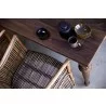 Solid Teak Dining Table 200 - Top Angle - Solid Teak Dining Table 200 - Top Angle