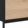 Sunpan Rosso Media Console and Cabinet - Closeup Base Angle - Sunpan Rosso Media Console and Cabinet - Closeup Base Angle