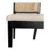 Moe's Home Collection Orville Dining Chair Black - Set of Two - Seat Closeup Angle - Moe's Home Collection Orville Dining Chair Black - Set of Two - Seat Closeup Angle