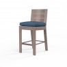 Laguna Counter Stool in Spectrum Indigo, No Welt - Front Side Angle