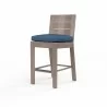 Laguna Counter Stool in Spectrum Indigo, No Welt - Front Side Angle - Laguna Counter Stool in Spectrum Indigo, No Welt - Front Side Angle