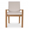 Moe's Home Collection Mateo Outdoor Dining Chair in White - Front