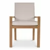 Moe's Home Collection Mateo Outdoor Dining Chair in White - Front - Moe's Home Collection Mateo Outdoor Dining Chair in White - Front