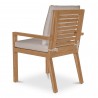 Moe's Home Collection Mateo Outdoor Dining Chair in White - Back Angled
