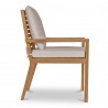 Moe's Home Collection Mateo Outdoor Dining Chair in White - 