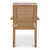 Moe's Home Collection Mateo Outdoor Dining Chair in White - Back View - Moe's Home Collection Mateo Outdoor Dining Chair in White - Back View