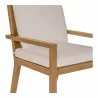 Moe's Home Collection Mateo Outdoor Dining Chair in White - Seat Close-up - Moe's Home Collection Mateo Outdoor Dining Chair in White - Seat Close-up