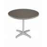 TA-PT TOPS Tops - Round - Gray with Silver Frame - TA-PT TOPS Tops - Round - Gray with Silver Frame