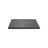 TA-PT Tops Faux Teak / Aluminum Edge - Square - Gray Faux Teak