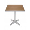 TA-PT Tops Faux Teak / Aluminum Edge - Square - Faux Teak Front