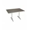 TA-PT Tops Faux Teak / Aluminum Edge - Rectangular - Gray Faux Teak  - TA-PT Tops Faux Teak / Aluminum Edge - Rectangular - Gray Faux Teak 
